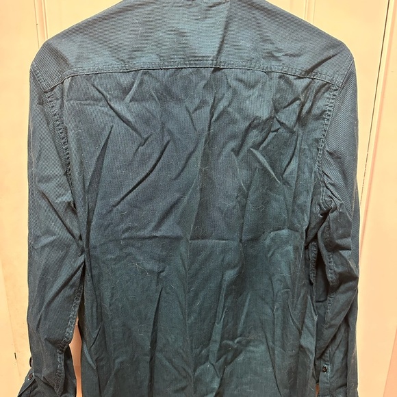 Marc Anthony Teal Stretch Shirt - Picture 4 of 4